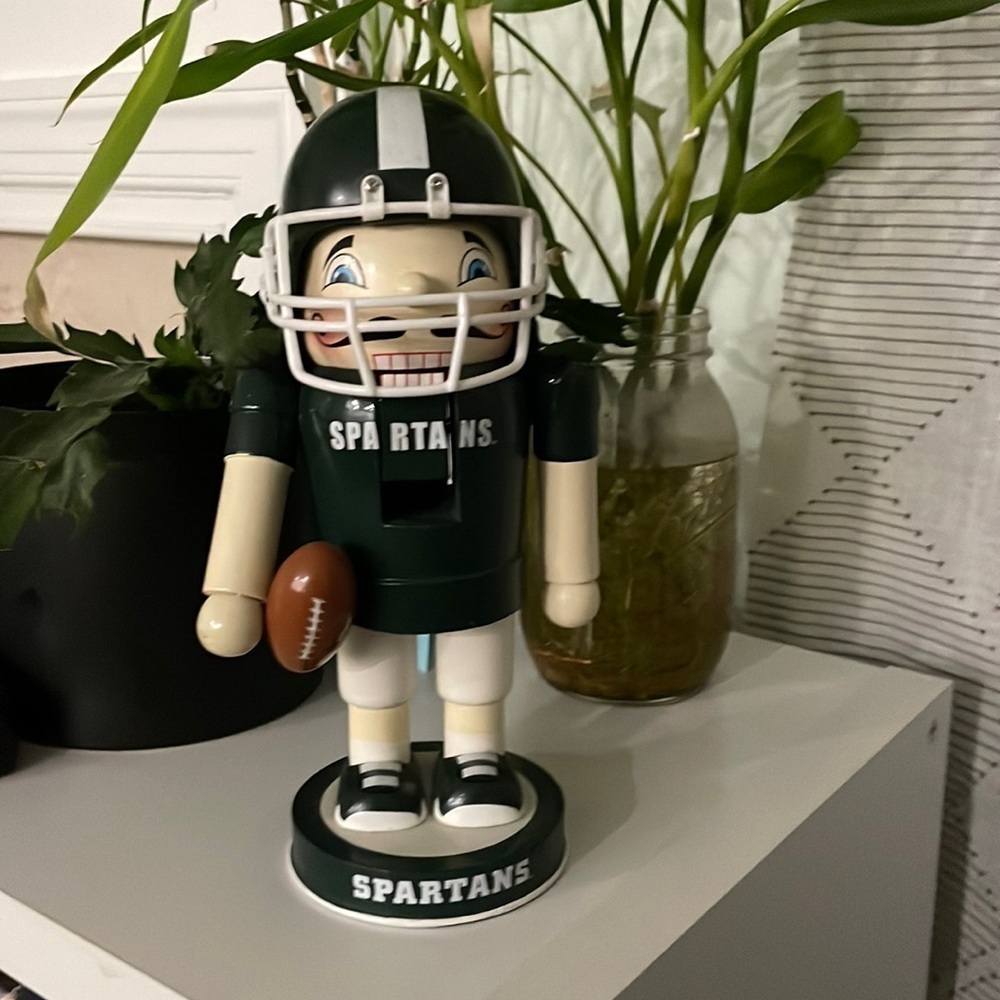 Michigan State Spartans Football Novelty Nutcracker